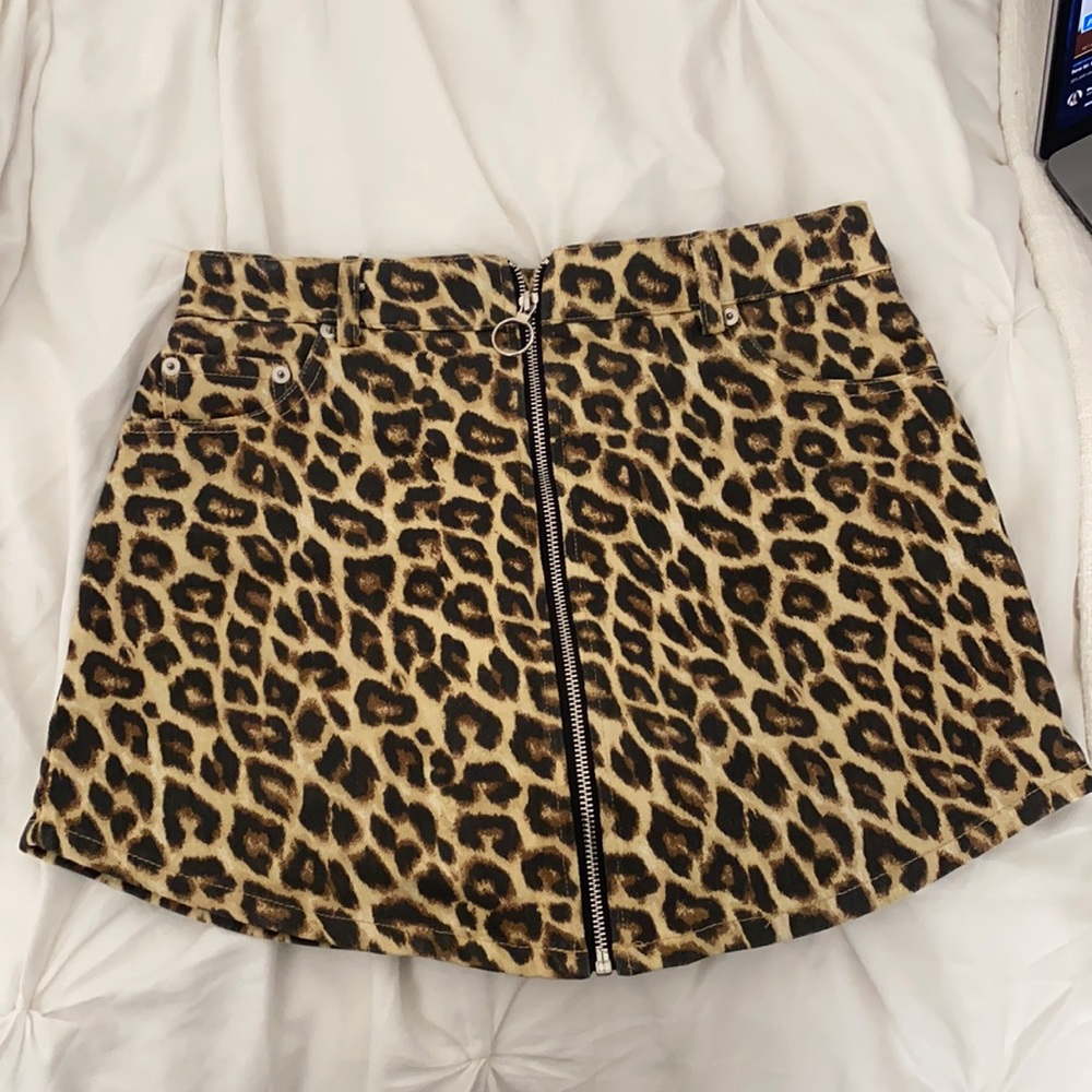 Cheetah print skirt